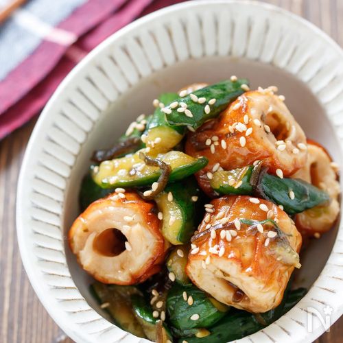 わかめとちくわのナムル