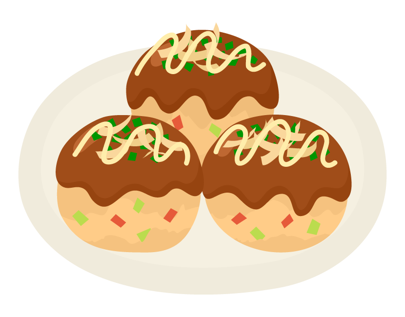 たこやきのイラストおしゃれでかわいいフリーイラスト素材 イラストナビ