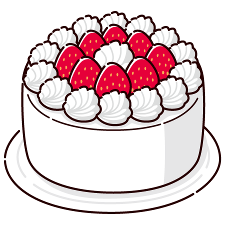 ホールケーキ バースデーケーキ イラスト リアル 白皿のイラスト素材83305227- PIXTA