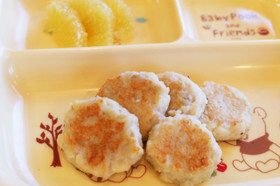 離乳食後期☆手づかみ◎れんこんツナバーグ