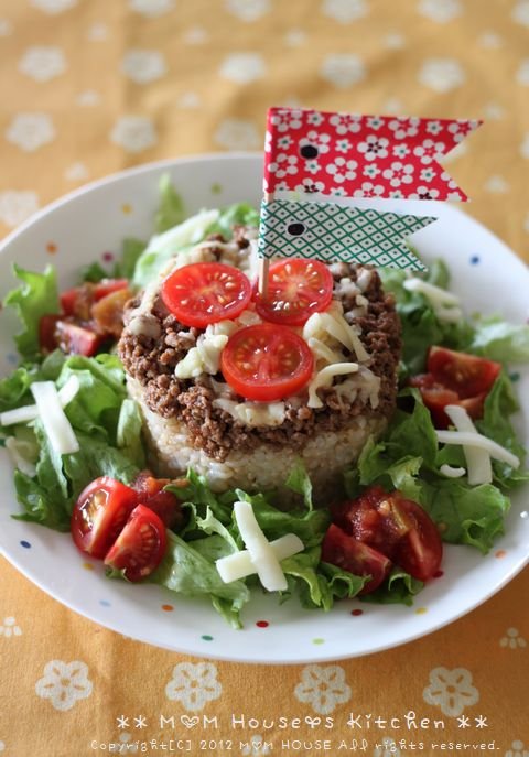 子供と食べる☆辛くないタコライス