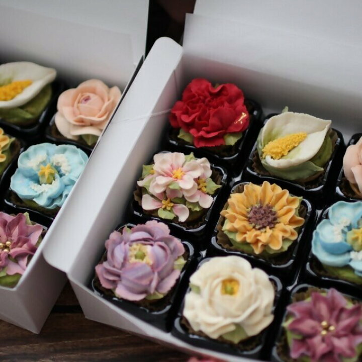 Creema限定新作』コスモスのあんフラワークッキー！花グルメ 食べられるお花！餡子のお花。※グルテンフリー クッキー ちゃちゃねね 通販14686733Creema クリーマ