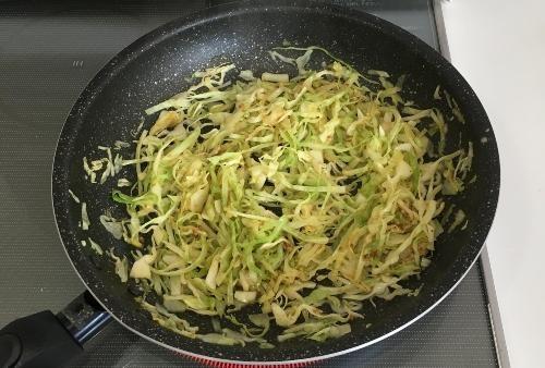 キャベツと豚こまのマスタード炒め 簡単、こくうま