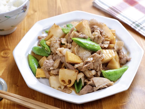 スナップえんどうと豚肉の塩炒め レシピ 大庭 英子さん みんなのきょうの料理