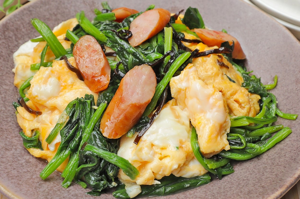 簡単おつまみ！ほうれん草とえのきの中華風和え