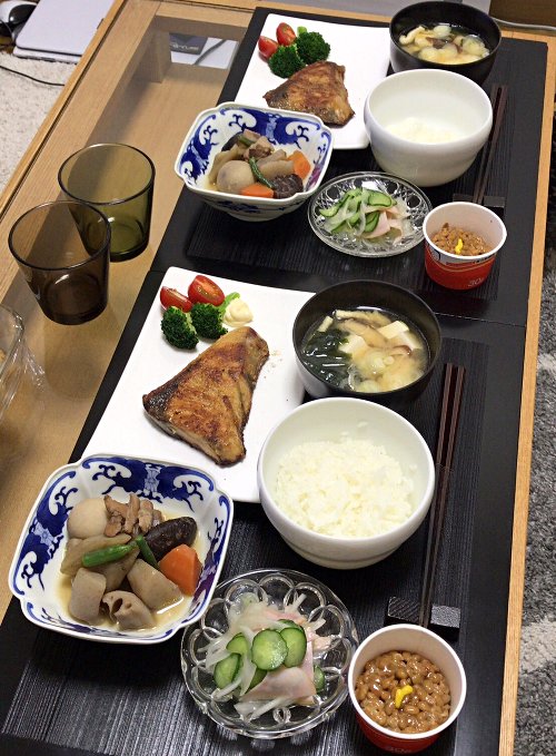 ぶりの塩焼きぽん酢仕立て