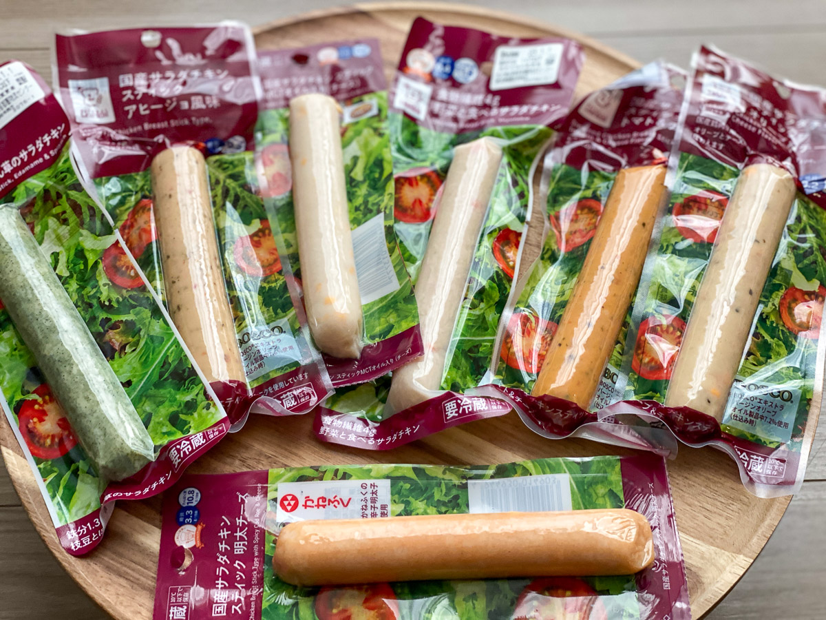 セブンイレブンのカップデリ「胡麻油香やみつきツナピーマン」と「スティック野菜」 菊川倉沢店