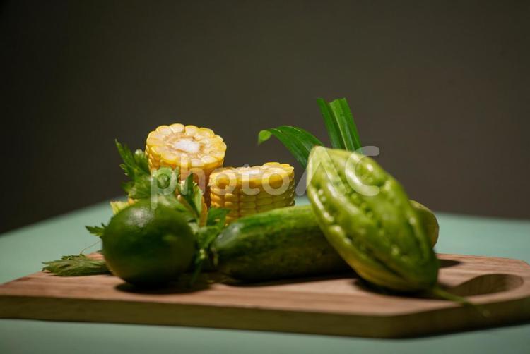 手描きイラスト 野菜背景 白背景 のイラスト素材58169830- PIXTA