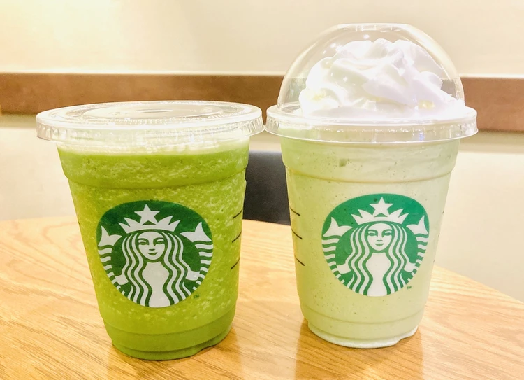 パイナップル抹茶ドリンク