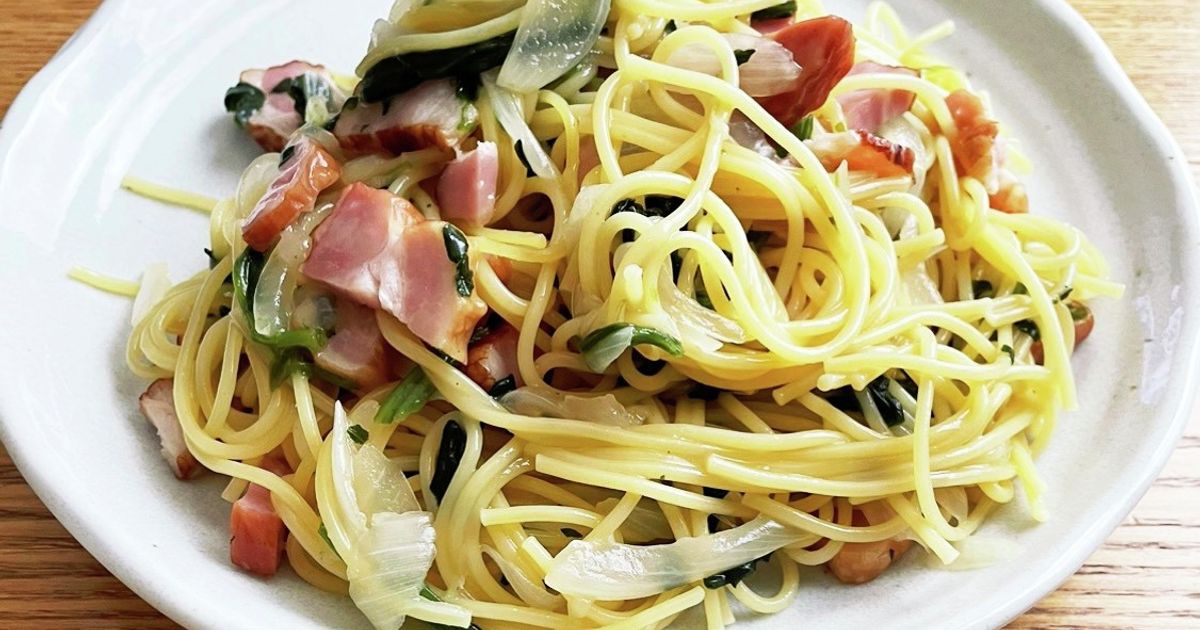 ワンパン仕上げ♪ ほうれん草とチキンのクリームパスタ