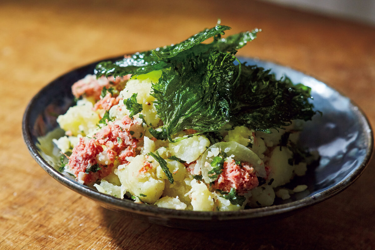 フライパン1つで！パパっとおつまみ！「大葉とガリのきつねロール」