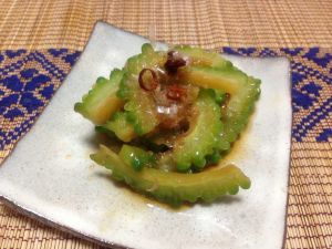 ゴーヤと塩昆布のあえ物 ごまレシピ公式 ごま油のかどや製油