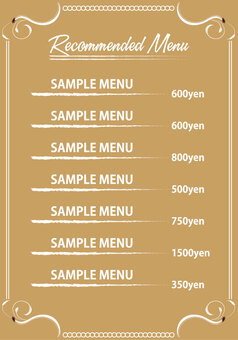 商用可 高品質なカフェメニューのテンプレート50選 Illustrator・Photoshop・InDesignS.Design.Labo