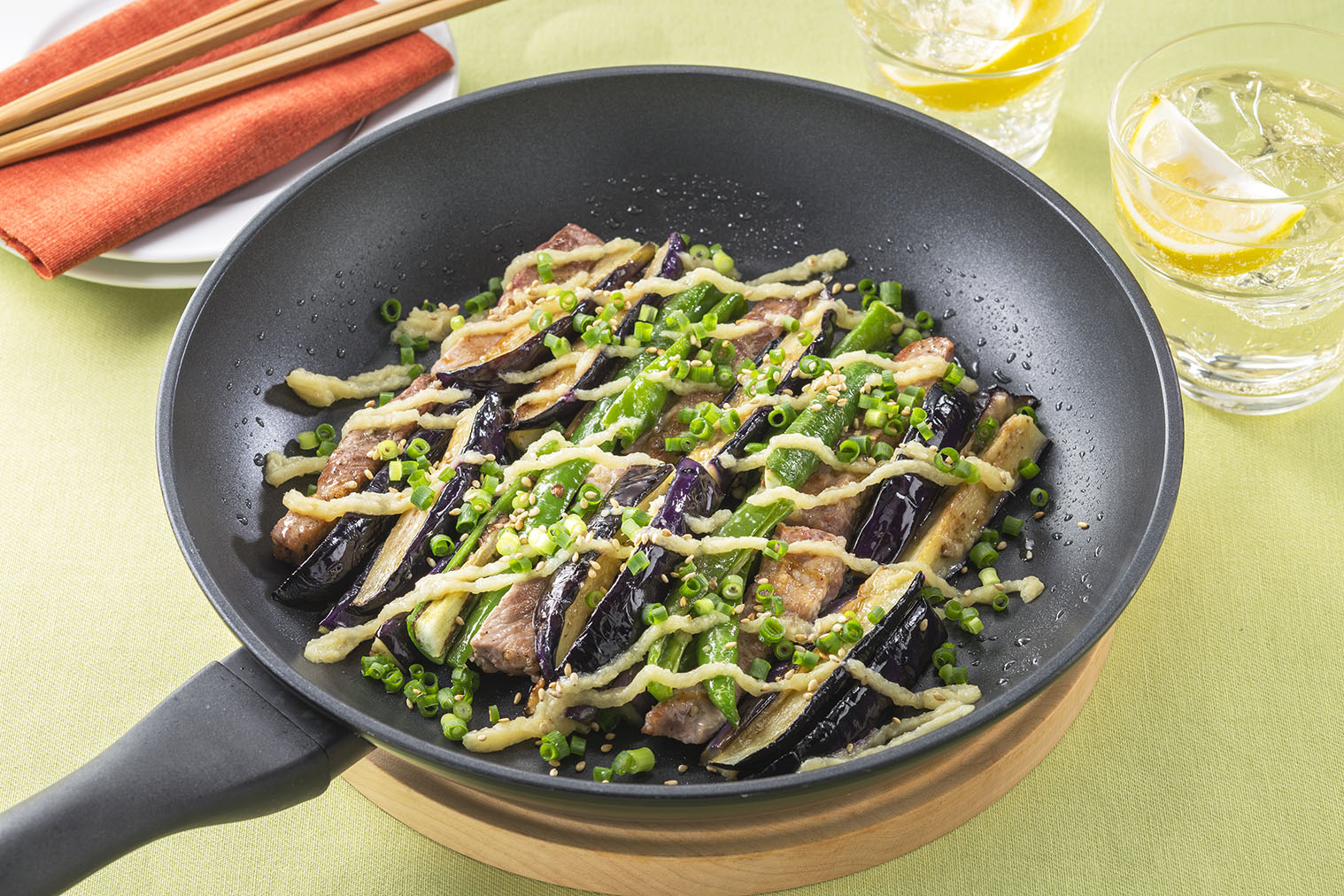 なすのピリ辛みそ炒め