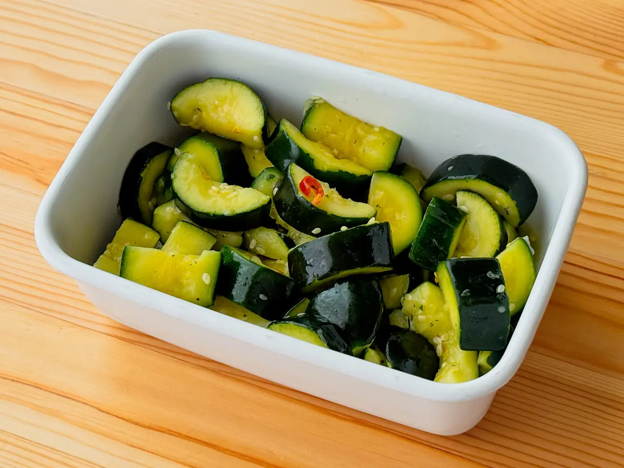 ズッキーニのケチャップ炒め お弁当にも！夏の作り置きレシピ