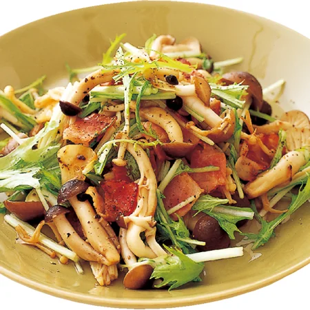 MOTTAINAIレシピ イタリアンドレッシングできのこのホットサラダMOTTAINAI もったいない モッタイナイ