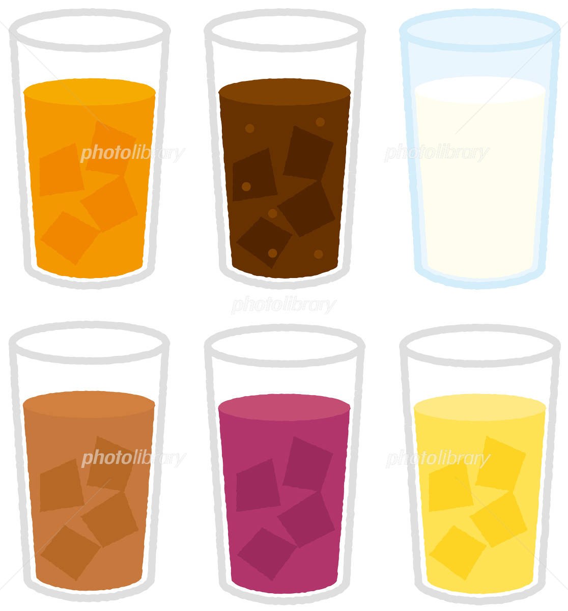 ドリンクのイラストセット無料イラスト素材素材ラボ