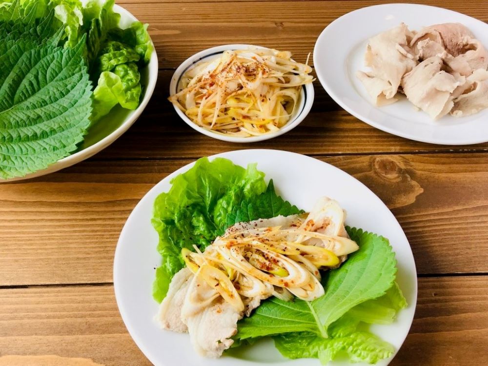 ネギの葉の部分を使ってツマミを作る