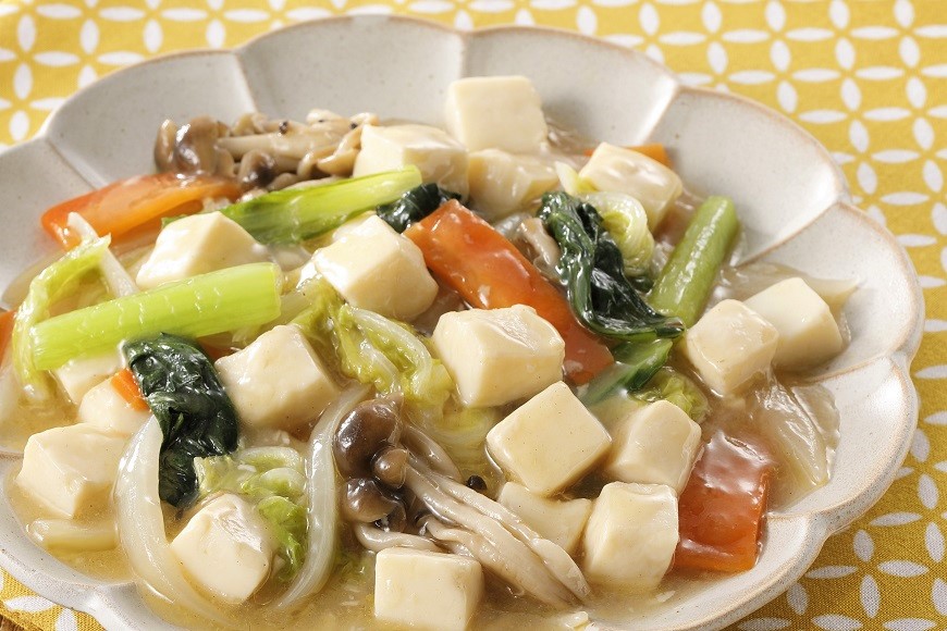 あつあつとろとろ♪ 豆腐と白菜のうま煮