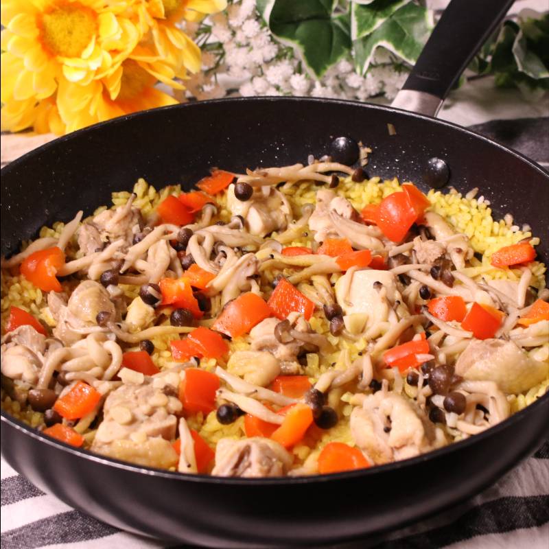 レシピ フライパンで作る!「チキンカレーパエリア」東京ガス ウチコト