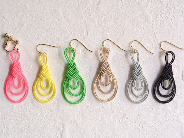 水引で作る「連続あわじ結び」のバレッタ手作りキットFANTIST