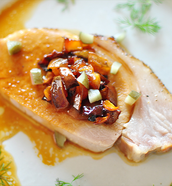 豚ヒレのローストポーク♪玉ねぎソース＊