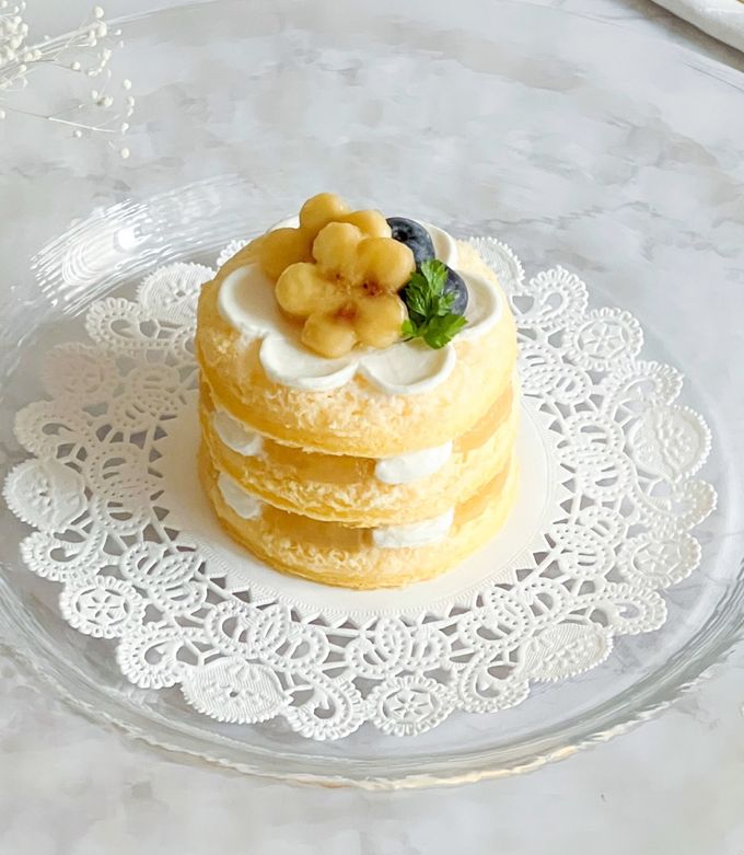 簡単♡犬用さつまいもバースデーケーキ♡低コスト☆