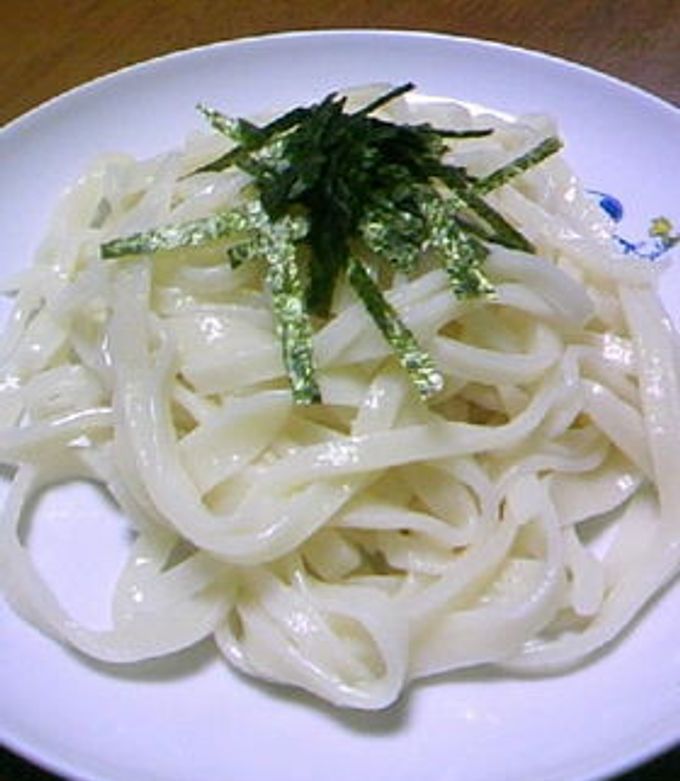 手打ちうどんで 釜玉うどん