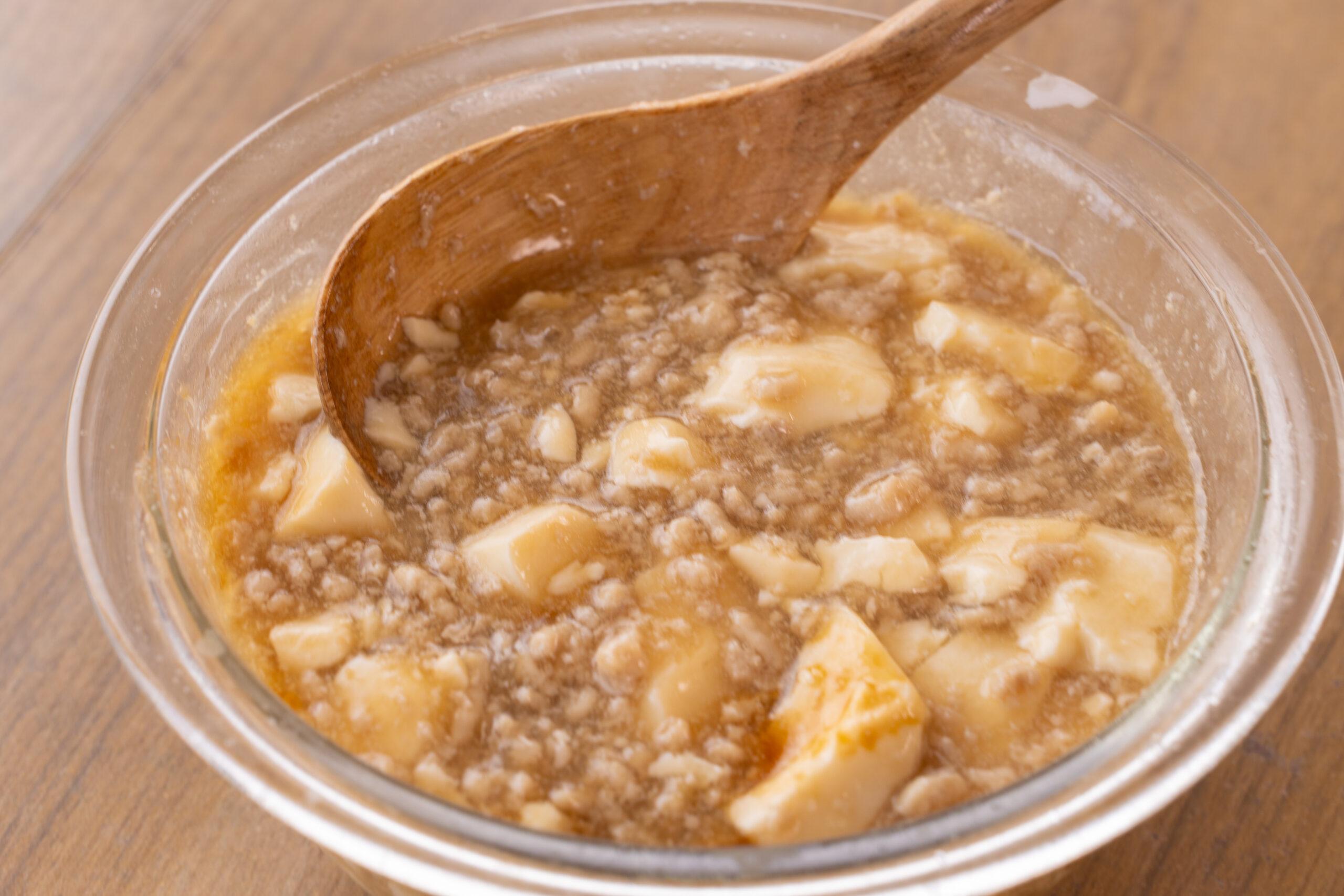時短！野菜入り豆腐そぼろ丼