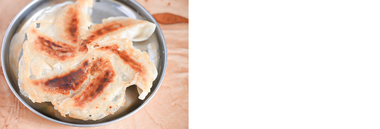 ♡パリパリ羽付き餃子♡