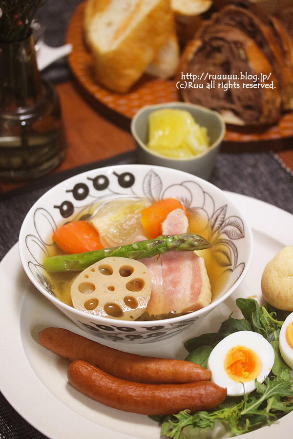 ゆで卵と豚肉のこってり煮