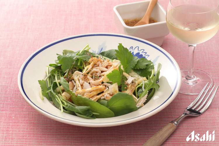 ルッコラとしらすの和風サラダ