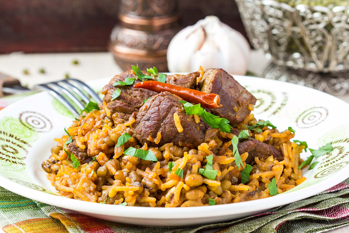 世界のレシピ 中央アジアの炊き込みご飯 プロフウズベキスタン 青の都サマルカンド