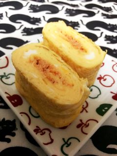 だし巻き卵明太のせ