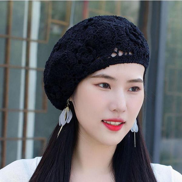 かぎ針編みの夏帽子♪丸く立ち上がり目無しの編み方』