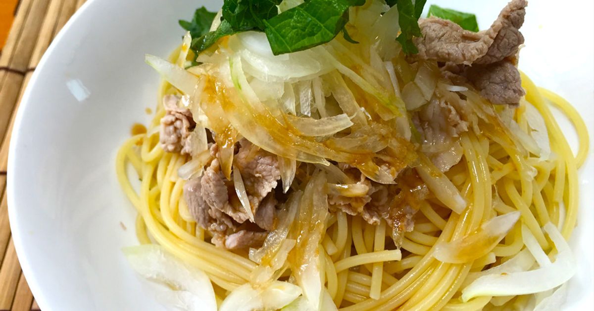 イタリア料理で応援レシピ 豚小間切れと新玉ねぎ、春キャベツの柚子胡椒風味のパスタ食DE健康生活協同組合ユーコープ