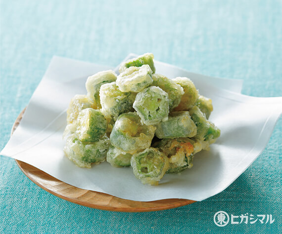 オクラの肉巻きフライ弁当