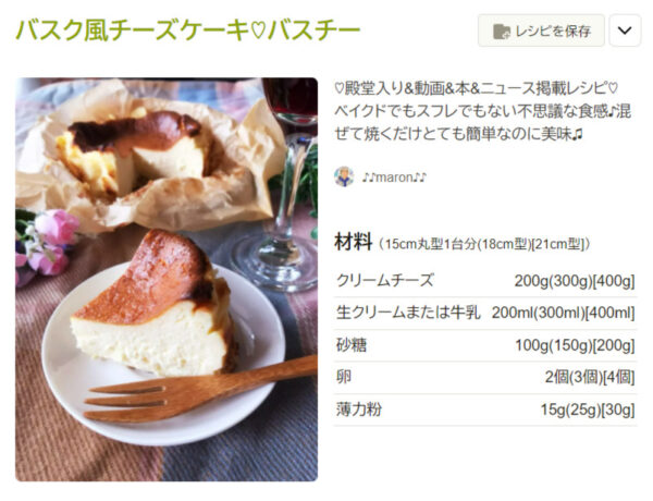 焼くまで5分！簡単バスチー - ふぁそらキッチン