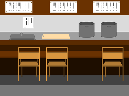 色塗りできる飲食店のイラストぬれよん-ぬれるフリーイラスト