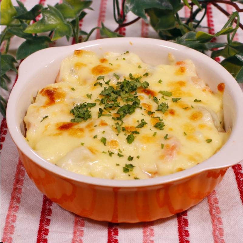 シーフードケチャップグラタン