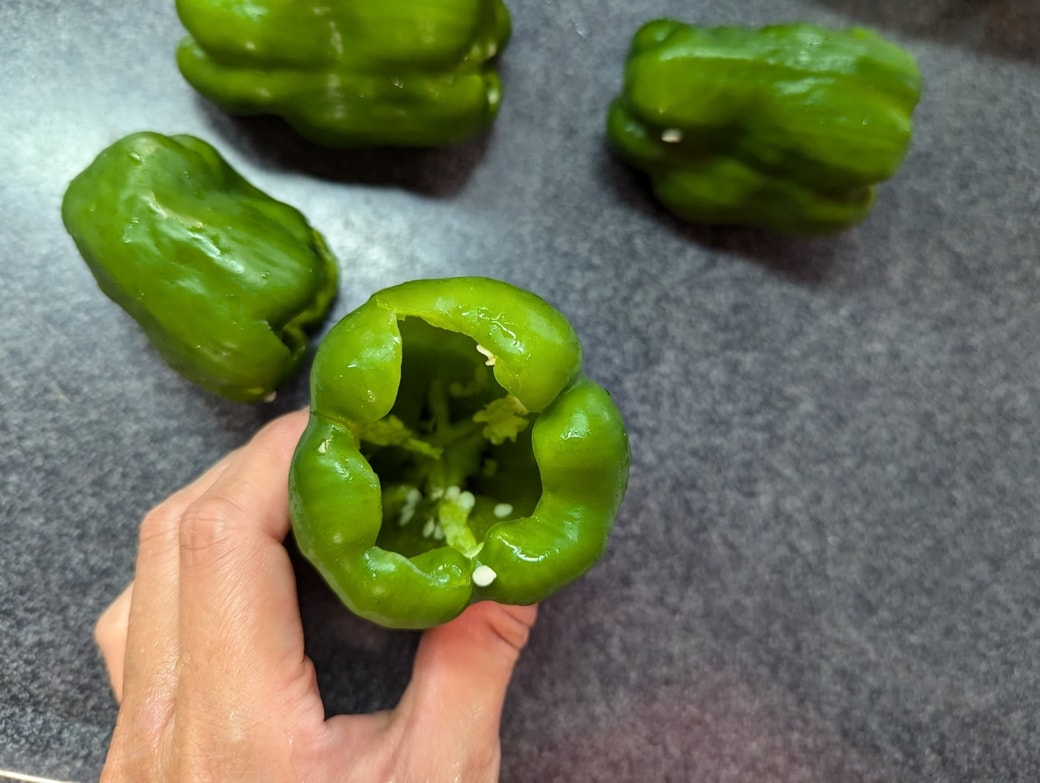 ピーマンの塩昆布炒め