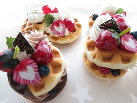花waffle Flower waffle 5本セット もらって嬉しい贈り物 フラワーデコレーション かわいいスィーツ 誕生日プレゼント -Dondonyokunaru - プレゼント＆ギフトのギフトモール