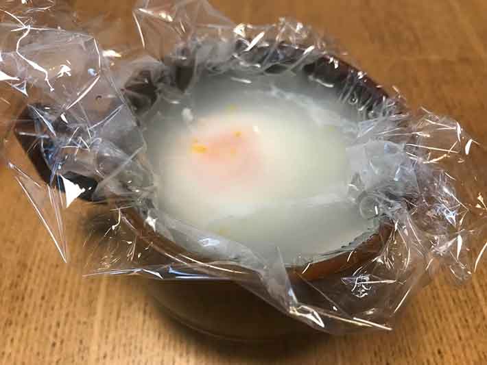 簡単温泉玉子電子レンジとマグカップ1分