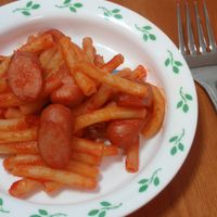 ♡マカロニケチャップ炒め♡お弁当にぜひ♡