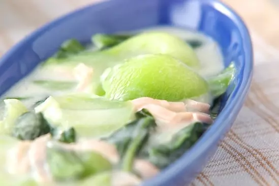 チンゲン菜と卵炒め