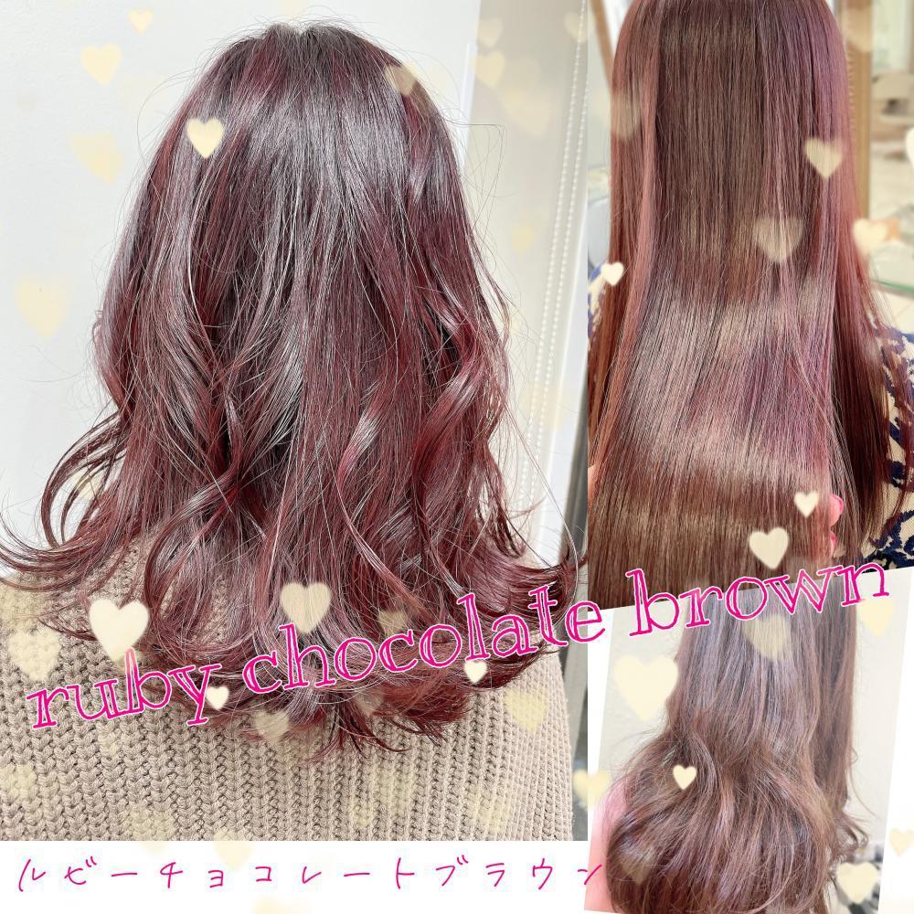 甘〜いチョコのよう♡色落ちも可愛いバレンタインにぴったりLovelyヘアカラーMERY