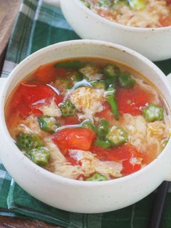 卵がふわふわ！ もずくと卵の中華スープ