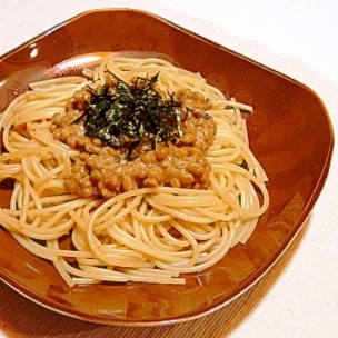 シーフードミックスの和風パスタ