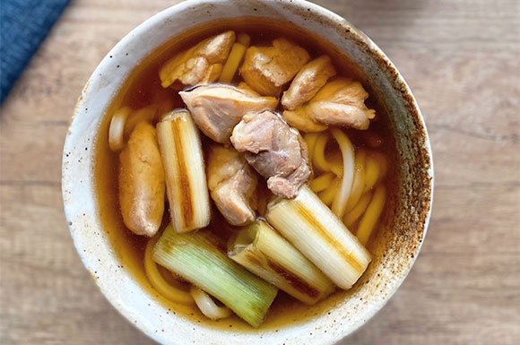 鶏もも肉のねぎ塩うどん