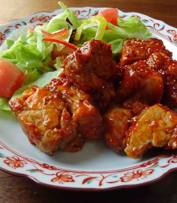 揚げずに簡単！ヤンニョムチキン